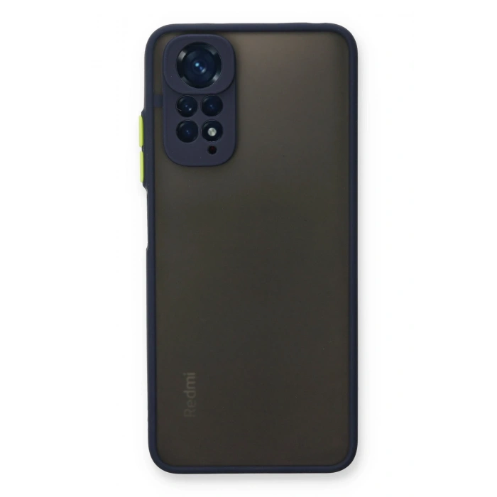 Mey İthalat®   Redmi Note 11 Pro Kılıf Montreal Silikon Kapak - Lacivert
