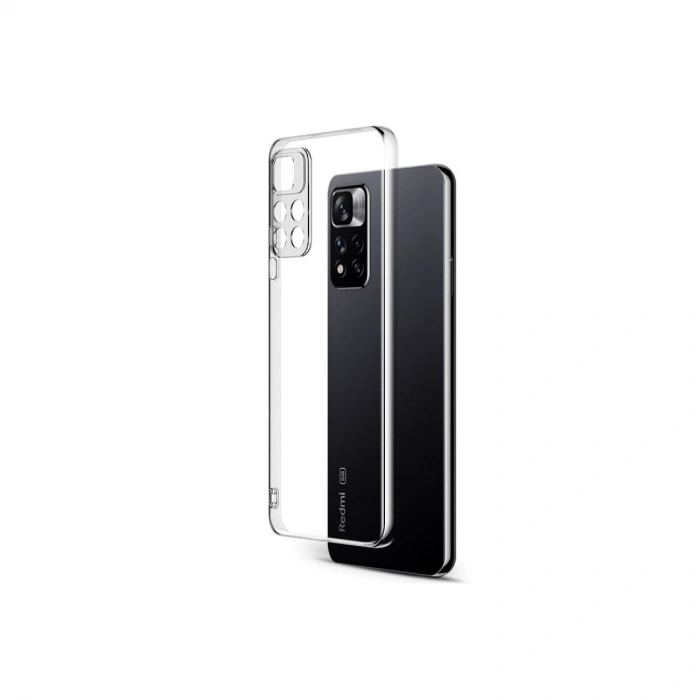 Mey İthalat®   Redmi Note 11 Pro Plus 5G Kılıf Lüx Şeffaf Silikon
