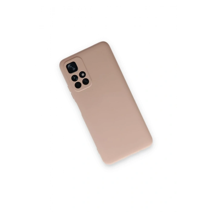 Mey İthalat®   Redmi Note 11T Kılıf Nano içi Kadife Silikon - Pudra