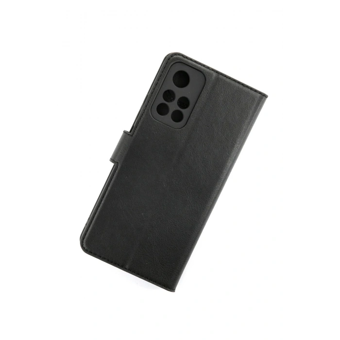 Mey İthalat®   Redmi Note 11T Kılıf Trend S Plus Kapaklı Kılıf - Siyah