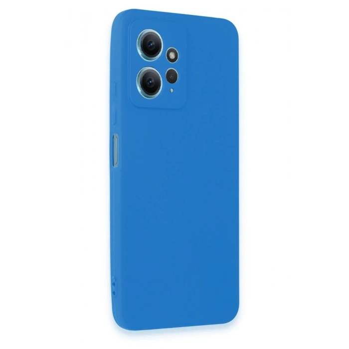 Mey İthalat®   Redmi Note 12 4G Kılıf First Silikon - Mavi