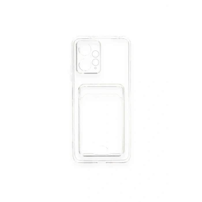 Mey İthalat®   Redmi Note 12 4G Kılıf Kart Şeffaf Silikon - Şeffaf