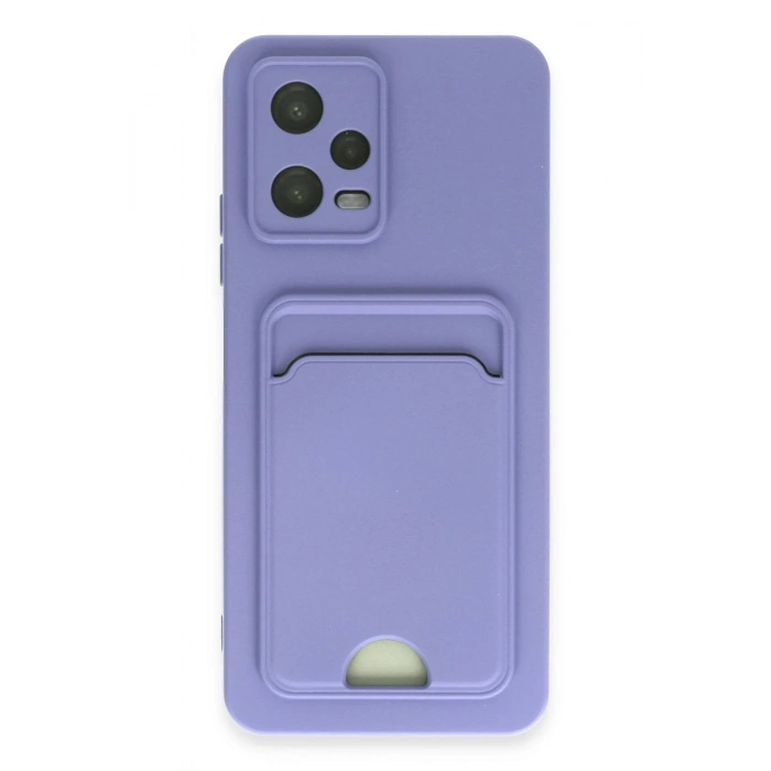 Mey İthalat®   Redmi Note 12 4G Kılıf Kelvin Kartvizitli Silikon - Lila