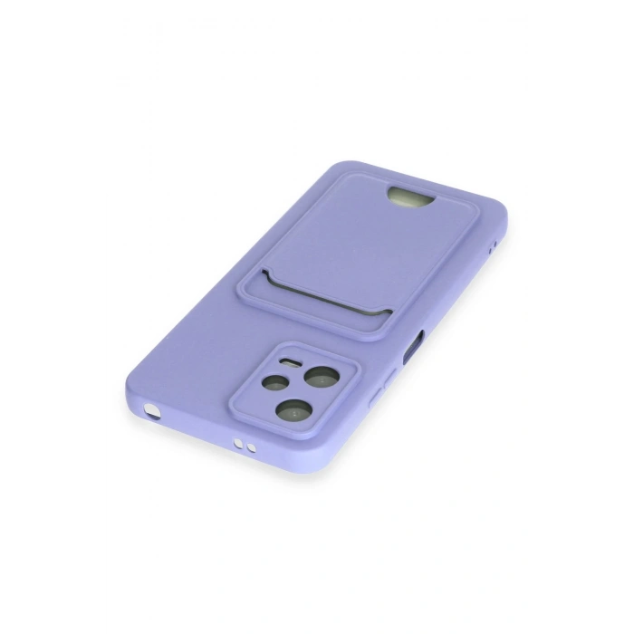 Mey İthalat®   Redmi Note 12 4G Kılıf Kelvin Kartvizitli Silikon - Lila