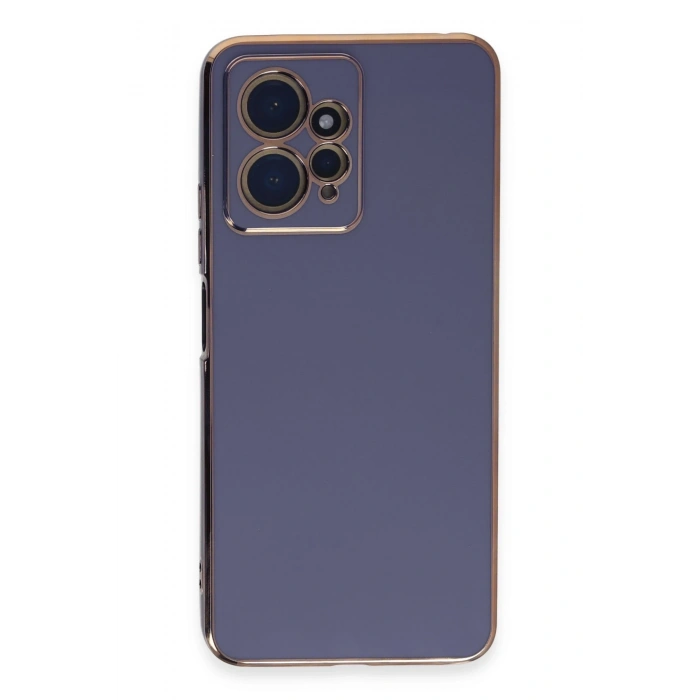 Mey İthalat®   Redmi Note 12 4G Kılıf Volet Silikon - Mavi