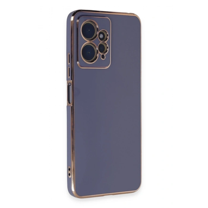 Mey İthalat®   Redmi Note 12 4G Kılıf Volet Silikon - Mavi