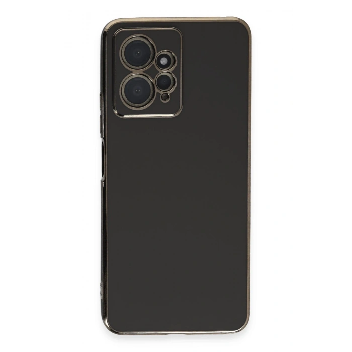 Mey İthalat®   Redmi Note 12 4G Kılıf Volet Silikon - Siyah