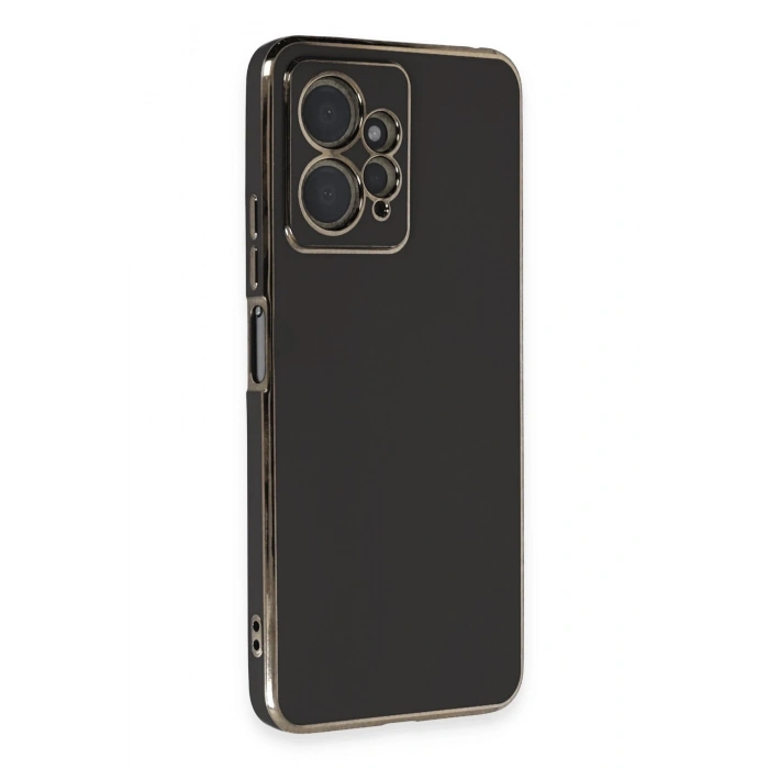 Mey İthalat®   Redmi Note 12 4G Kılıf Volet Silikon - Siyah