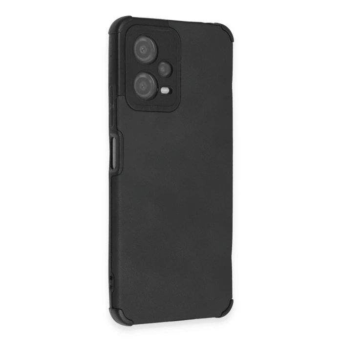 Mey İthalat®   Redmi Note 12 5G Kılıf Loop Deri Silikon - Siyah