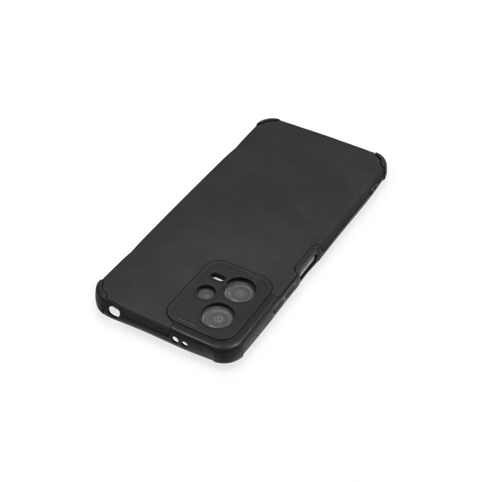 Mey İthalat®   Redmi Note 12 5G Kılıf Loop Deri Silikon - Siyah