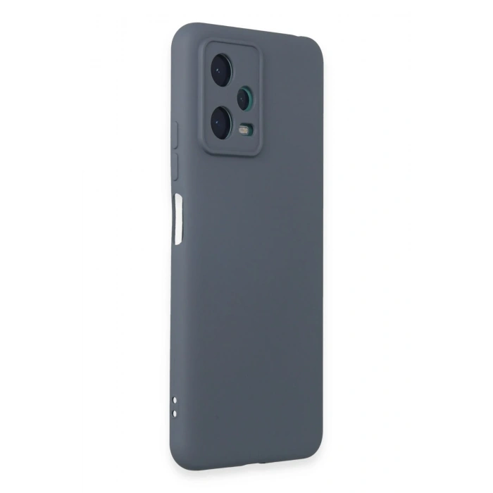 Mey İthalat®   Redmi Note 12 5G Kılıf Nano içi Kadife Silikon - Gri