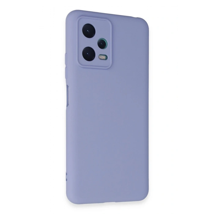 Mey İthalat®   Redmi Note 12 5G Kılıf Nano içi Kadife Silikon - Lila