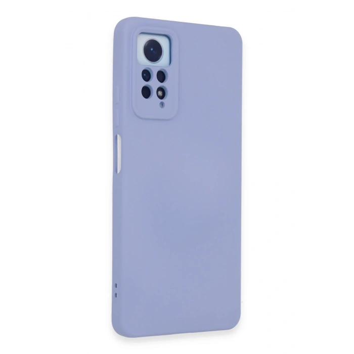 Mey İthalat®   Redmi Note 12 Pro 4G Kılıf Nano içi Kadife Silikon - Lila