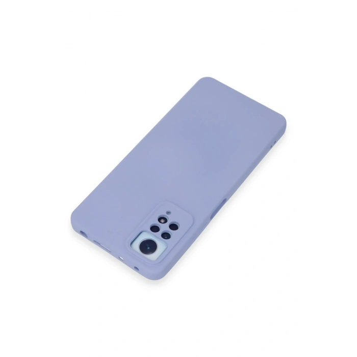 Mey İthalat®   Redmi Note 12 Pro 4G Kılıf Nano içi Kadife Silikon - Lila