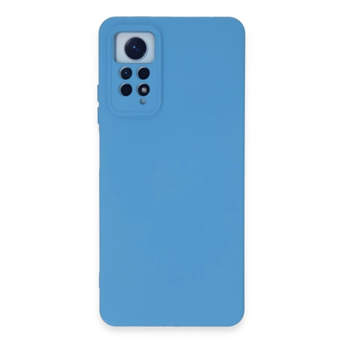 Mey İthalat®   Redmi Note 12 Pro 4G Kılıf Nano içi Kadife Silikon - Mavi