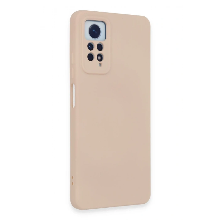 Mey İthalat®   Redmi Note 12 Pro 4G Kılıf Nano içi Kadife Silikon - Pudra