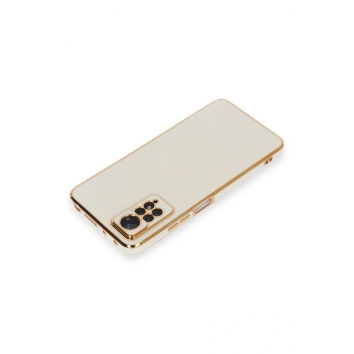 Mey İthalat®   Redmi Note 12 Pro 4G Kılıf Volet Silikon - Beyaz