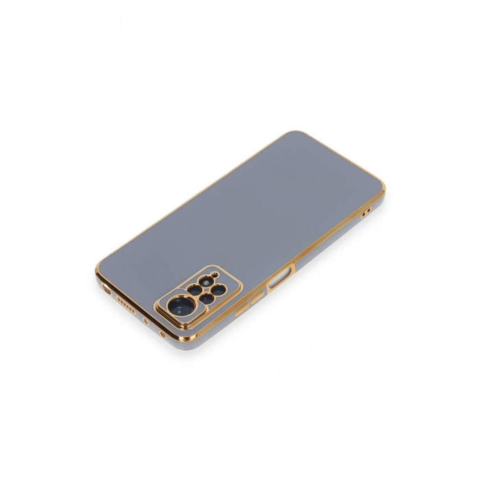 Mey İthalat®   Redmi Note 12 Pro 4G Kılıf Volet Silikon - Mavi