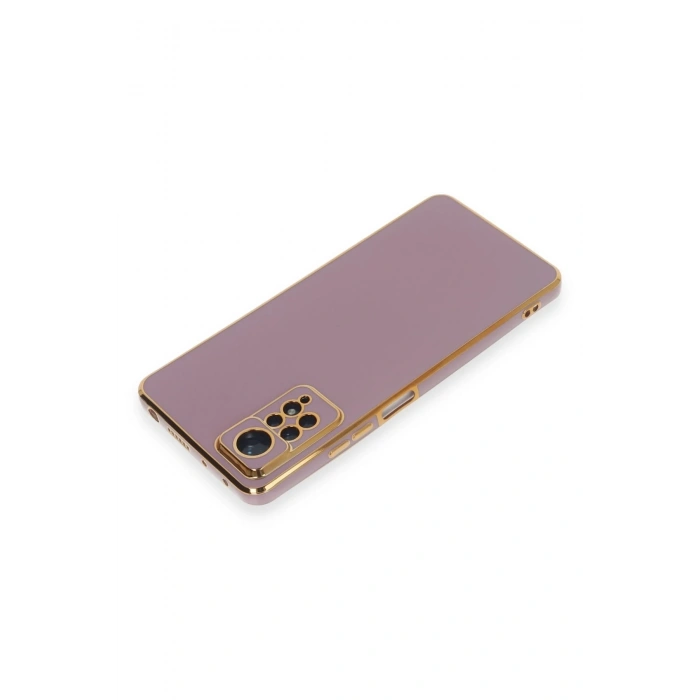 Mey İthalat®   Redmi Note 12 Pro 4G Kılıf Volet Silikon - Mor