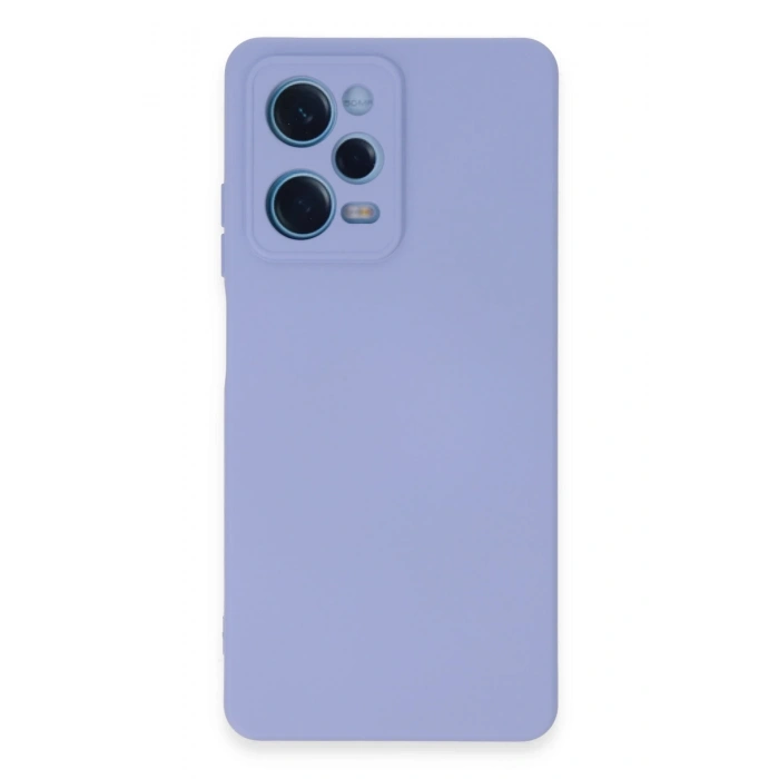 Mey İthalat®   Redmi Note 12 Pro 5G Kılıf Nano içi Kadife Silikon - Lila