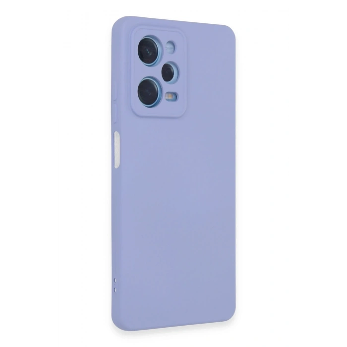 Mey İthalat®   Redmi Note 12 Pro 5G Kılıf Nano içi Kadife Silikon - Lila