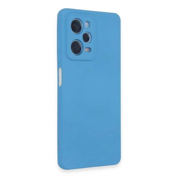 Mey İthalat®   Redmi Note 12 Pro 5G Kılıf Nano içi Kadife Silikon - Mavi