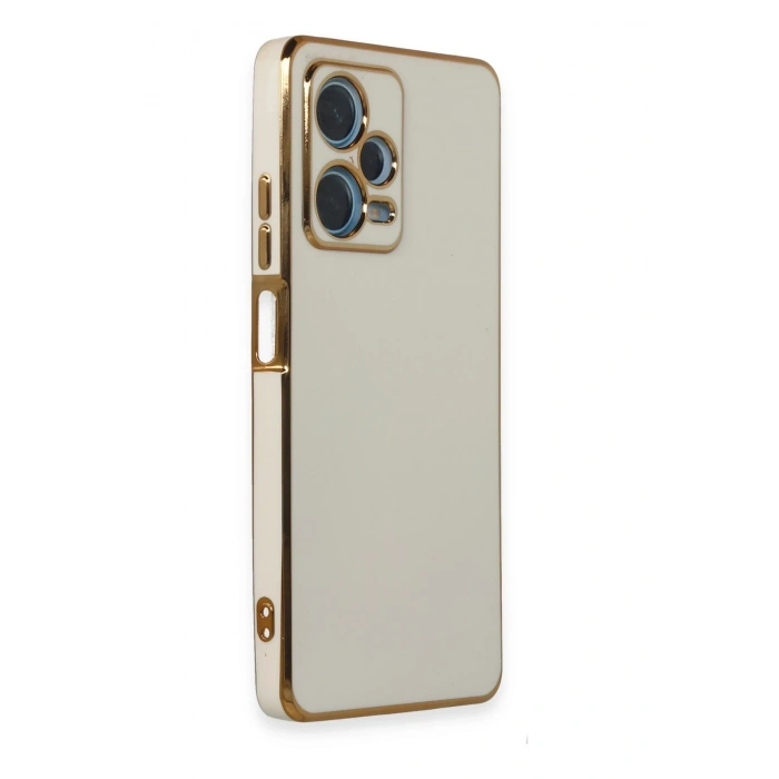 Mey İthalat®   Redmi Note 12 Pro Plus Kılıf Volet Silikon - Beyaz