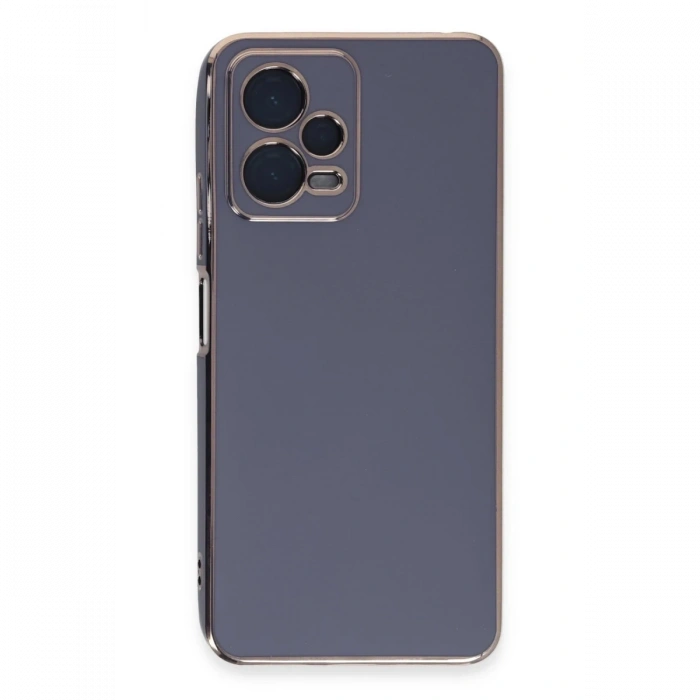 Mey İthalat®   Redmi Note 12 Pro Plus Kılıf Volet Silikon - Mavi