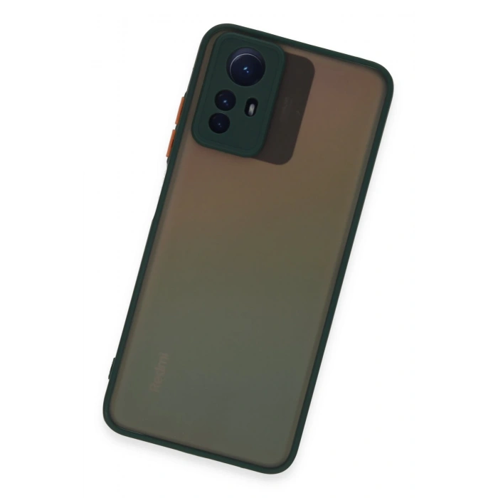 Mey İthalat®   Redmi Note 12S Kılıf Montreal Silikon Kapak - Yeşil