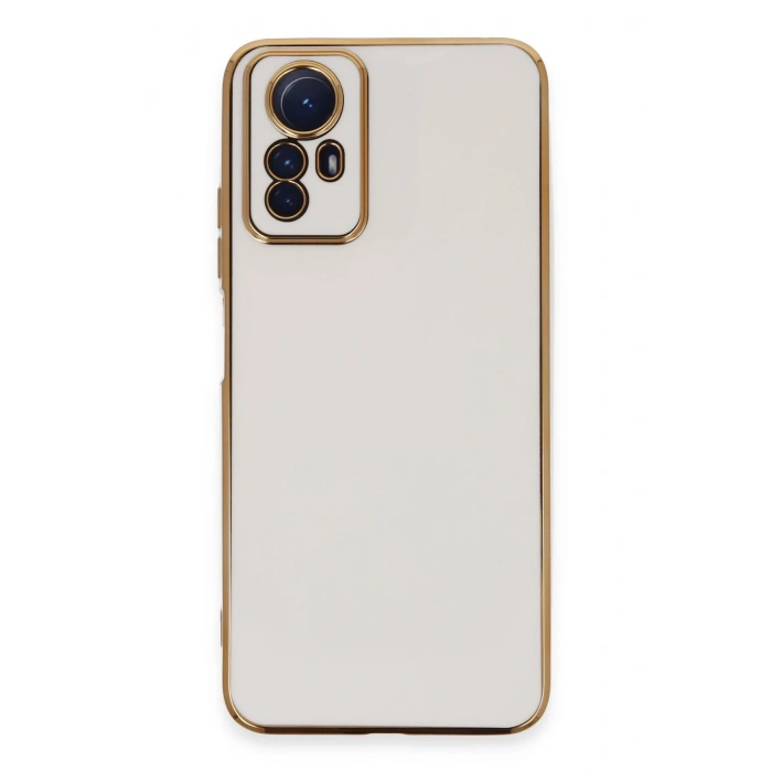 Mey İthalat®   Redmi Note 12S Kılıf Volet Silikon - Beyaz