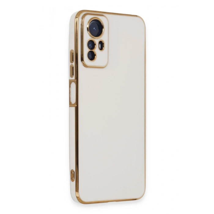 Mey İthalat®   Redmi Note 12S Kılıf Volet Silikon - Beyaz