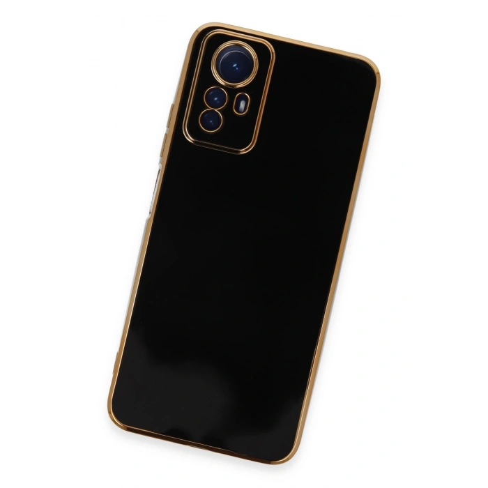 Mey İthalat®   Redmi Note 12S Kılıf Volet Silikon - Siyah