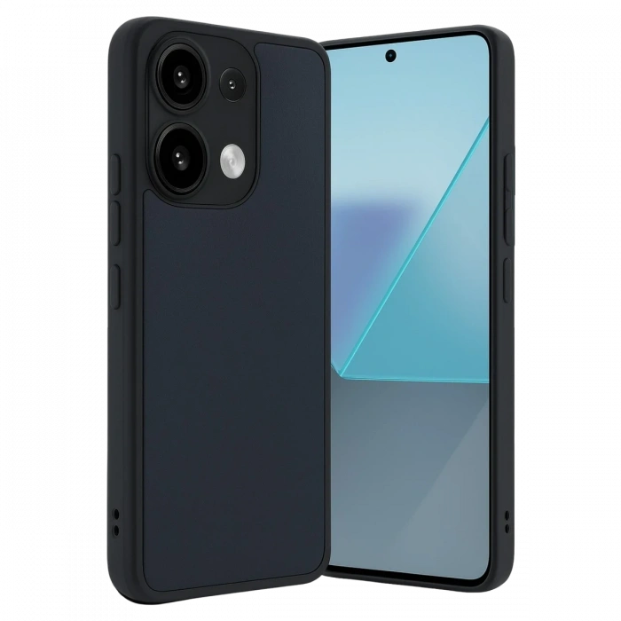 Mey İthalat®   Redmi Note 13 4G Kılıf Aras Deri Kapak - Lacivert