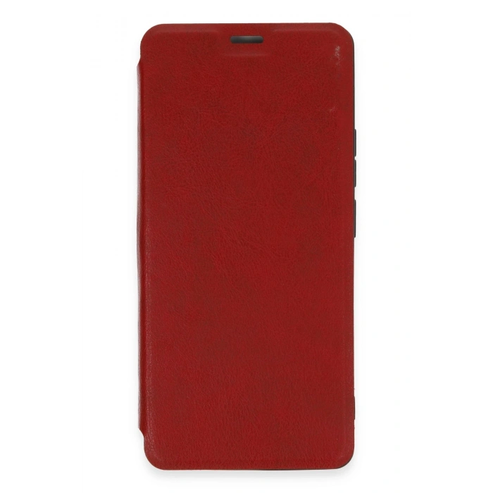Mey İthalat®   Redmi Note 13 4G Kılıf Flip Cover - Kırmızı