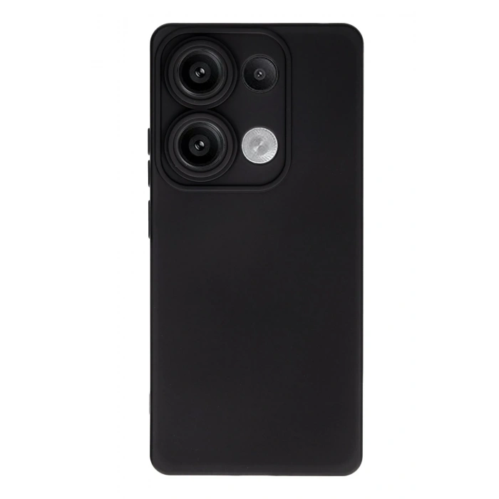 Mey İthalat®   Redmi Note 13 4G Kılıf Nano içi Kadife Silikon - Siyah