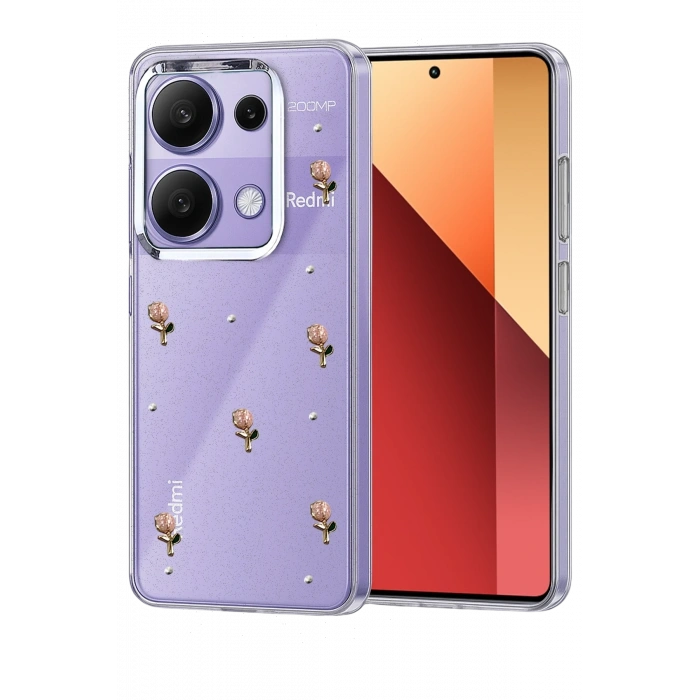 Mey İthalat®   Redmi Note 13 Pro 4G Fiyonk Desenli Kapak - Desen 6