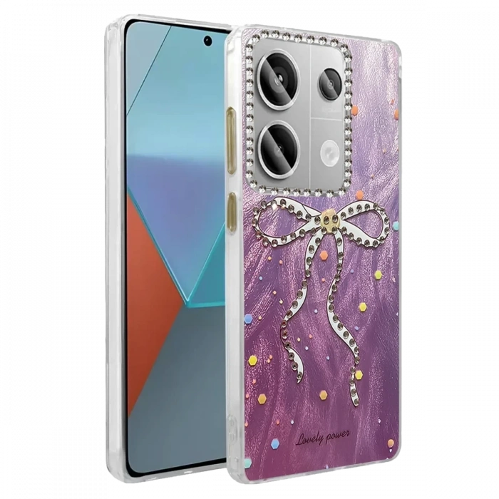 Mey İthalat®   Redmi Note 13 Pro 4G Kılıf Blade Aynalı Desenli Kapak - Desen 1