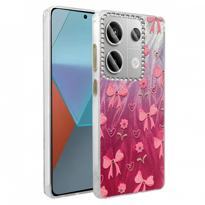 Mey İthalat®   Redmi Note 13 Pro 4G Kılıf Blade Aynalı Desenli Kapak - Desen 3