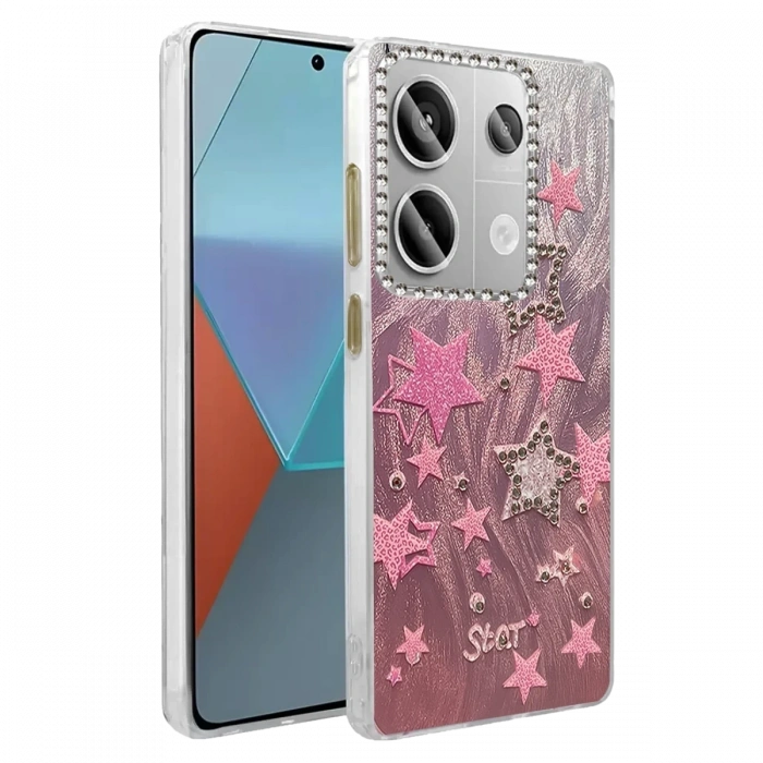 Mey İthalat®   Redmi Note 13 Pro 4G Kılıf Blade Aynalı Desenli Kapak - Desen 7