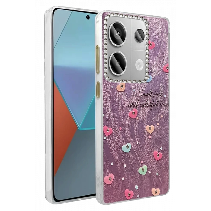 Mey İthalat®   Redmi Note 13 Pro 4G Kılıf Blade Aynalı Desenli Kapak - Desen 8