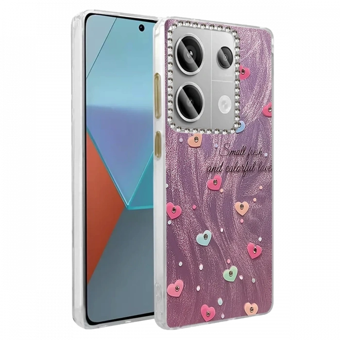 Mey İthalat®   Redmi Note 13 Pro 4G Kılıf Blade Aynalı Desenli Kapak - Desen 8