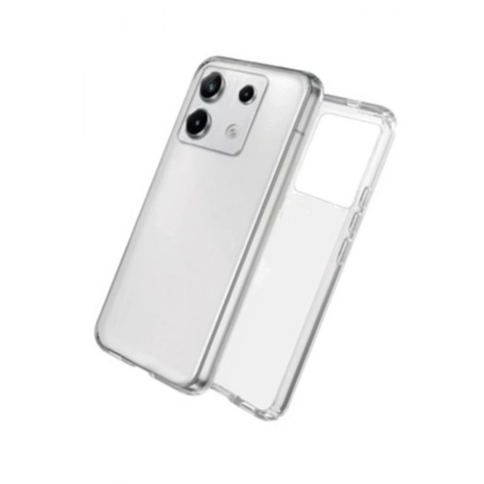Mey İthalat®   Redmi Note 13 Pro 4G Kılıf Lüx Şeffaf Silikon