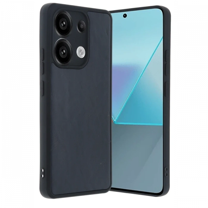 Mey İthalat®   Redmi Note 13 Pro 5G Kılıf Aras Deri Kapak - Lacivert