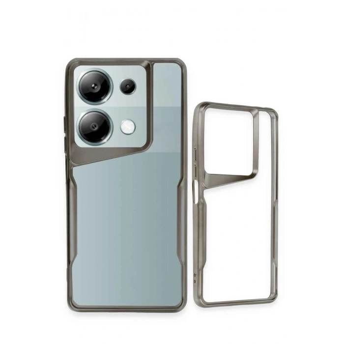 Mey İthalat®   Redmi Note 13 Pro 5G Kılıf Boyi Silikon Kapak - Siyah