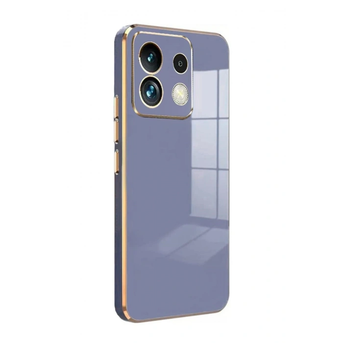 Mey İthalat®   Redmi Note 13 Pro 5G Kılıf Volet Silikon - Mavi