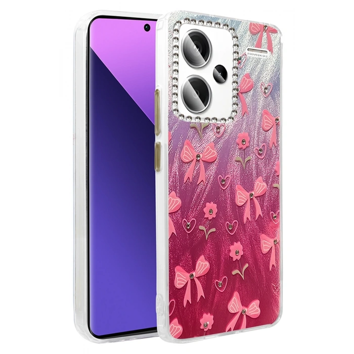 Mey İthalat®   Redmi Note 13 Pro Plus Kılıf Blade Aynalı Desenli Kapak - Desen 3