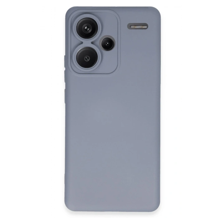 Mey İthalat®   Redmi Note 13 Pro Plus Kılıf Nano içi Kadife Silikon - Gri