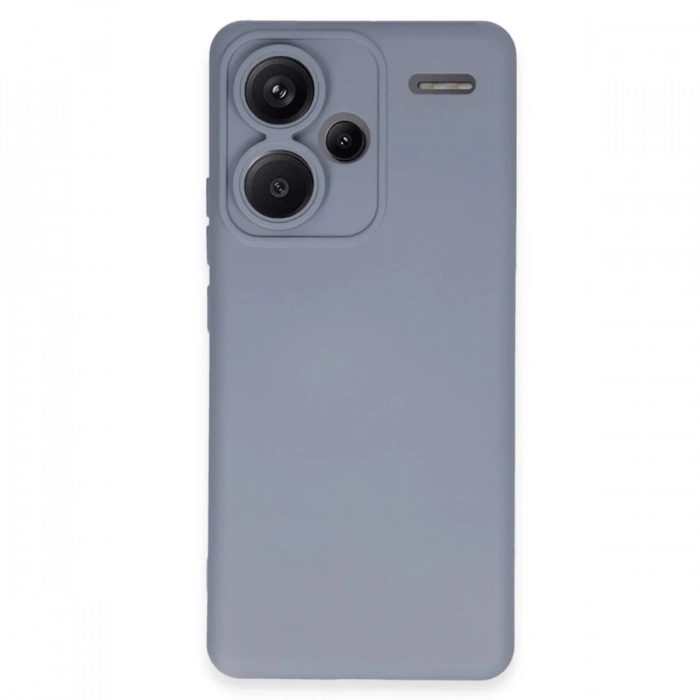 Mey İthalat®   Redmi Note 13 Pro Plus Kılıf Nano içi Kadife Silikon - Gri