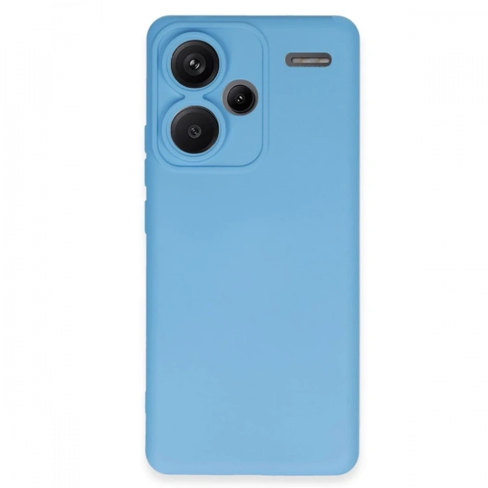 Mey İthalat®   Redmi Note 13 Pro Plus Kılıf Nano içi Kadife Silikon - Mavi
