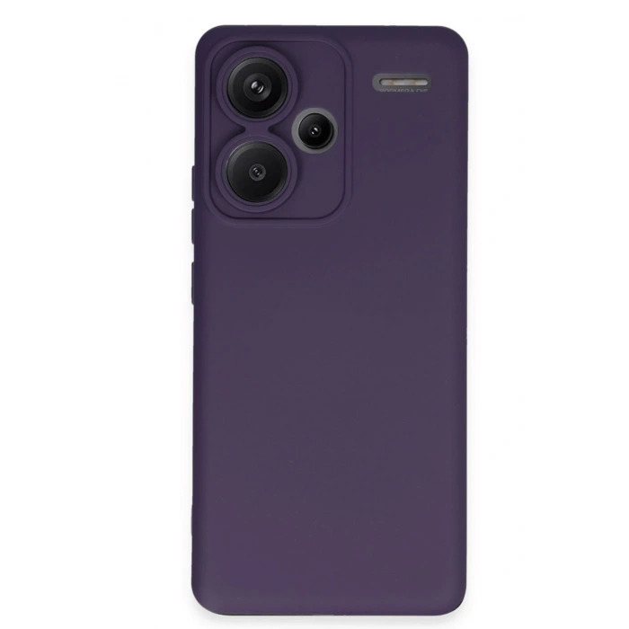 Mey İthalat®   Redmi Note 13 Pro Plus Kılıf Nano içi Kadife Silikon - Mor